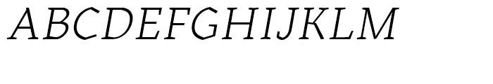 Kitsch Text Light Italic Font UPPERCASE