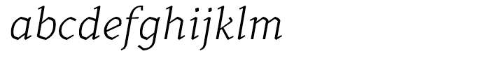 Kitsch Text Light Italic Font LOWERCASE