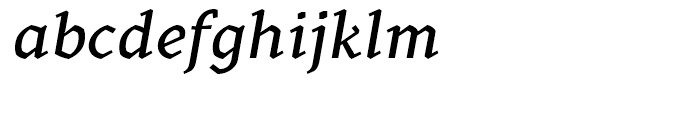 Kitsch Text Medium Italic Font LOWERCASE