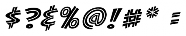 Kill Joy Inline Italic Font OTHER CHARS