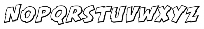 Kill Switch Outline Italic Font LOWERCASE