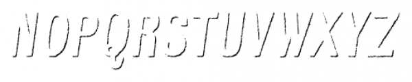 Kiln Sans Shadow Italic Font UPPERCASE
