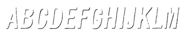 Kiln Sans Shadow Italic Font LOWERCASE
