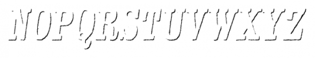 Kiln Serif Shadow Italic Font LOWERCASE