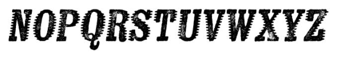 Kiln Serif Spiked Italic Font UPPERCASE