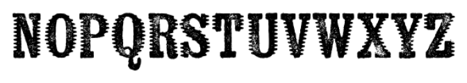Kiln Serif Spiked Regular Font UPPERCASE