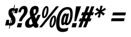 Kingsbridge Condensed Bold Italic Font OTHER CHARS
