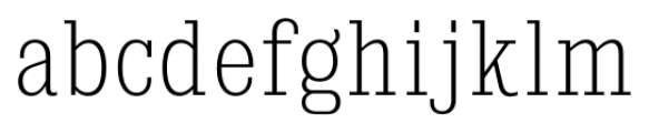 Kingsbridge Condensed Extra Light Font LOWERCASE