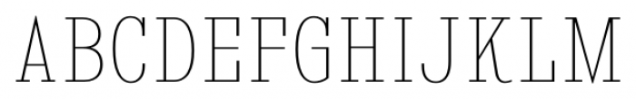 Kingsbridge Condensed Ultra Light Font UPPERCASE