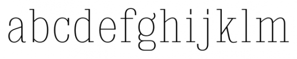 Kingsbridge Condensed Ultra Light Font LOWERCASE