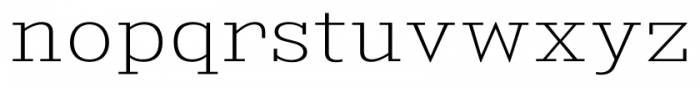 Kingsbridge Expanded Extra Light Font LOWERCASE