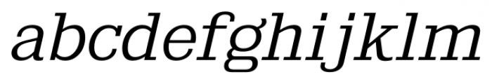 Kingsbridge Expanded Light Italic Font LOWERCASE