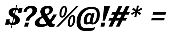 Kingsbridge Expanded SemiBold Italic Font OTHER CHARS