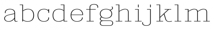 Kingsbridge Expanded Ultra Light Font LOWERCASE