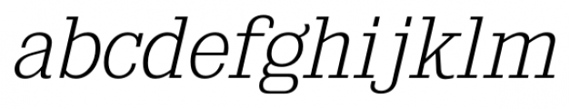 Kingsbridge Extra Light Italic Font LOWERCASE