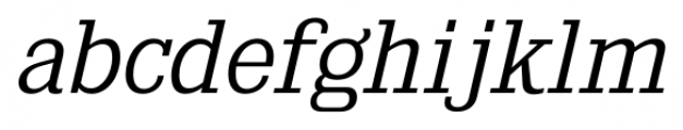 Kingsbridge Light Italic Font LOWERCASE