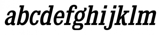 Kingsbridge SemiCondensed Italic Font LOWERCASE