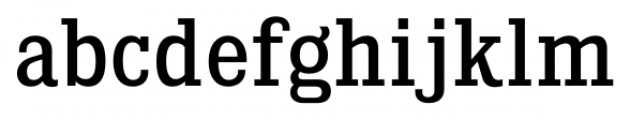 Kingsbridge SemiCondensed Regular Font LOWERCASE