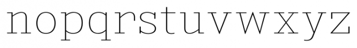 Kingsbridge UltraLight Font LOWERCASE