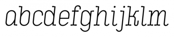Kinsey Light Italic Font LOWERCASE