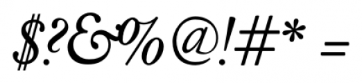 Kirimomi Swash Italic Font OTHER CHARS