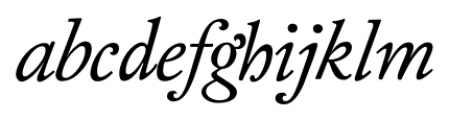 Kirimomi Swash Italic Font LOWERCASE