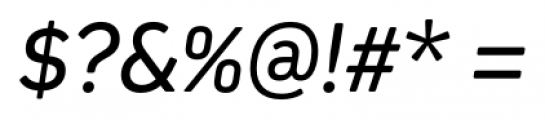 Kiro Italic Font OTHER CHARS