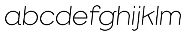 Kiruna Light Italic Font LOWERCASE