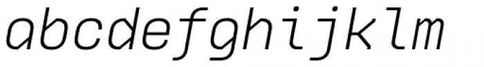 Ki Light Italic Font LOWERCASE