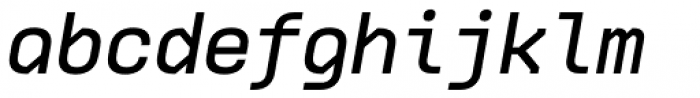 Ki Medium Italic Font LOWERCASE