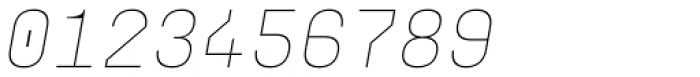 Ki Thin Italic Font OTHER CHARS
