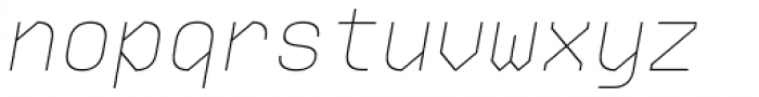Ki Thin Italic Font LOWERCASE