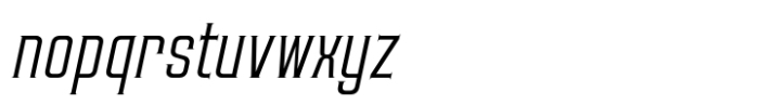 Kiattiyot Light Italic Font LOWERCASE