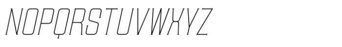 Kiattiyot Thin Italic Font UPPERCASE
