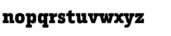 Kibtah Black Font LOWERCASE