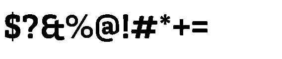 Kibtah Bold Font OTHER CHARS