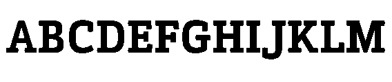 Kibtah Bold Font UPPERCASE