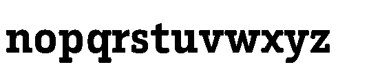 Kibtah Bold Font LOWERCASE