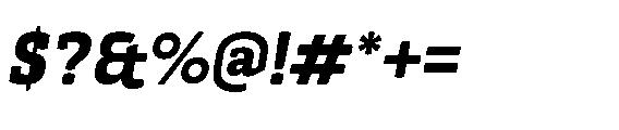 Kibtah Extra Bold Italic Font OTHER CHARS