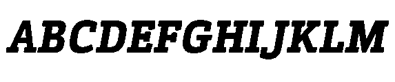 Kibtah Extra Bold Italic Font UPPERCASE