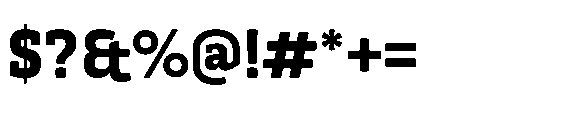 Kibtah Extra Bold Font OTHER CHARS