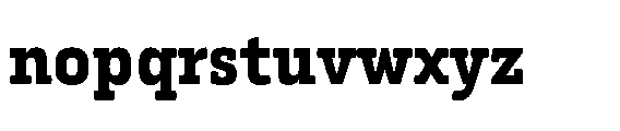 Kibtah Extra Bold Font LOWERCASE