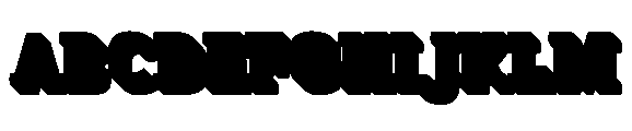Kibtah Extrude Font UPPERCASE