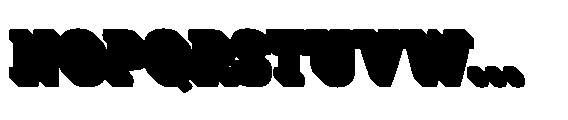 Kibtah Extrude Font UPPERCASE
