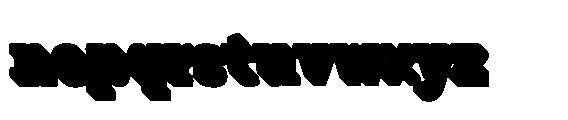 Kibtah Extrude Font LOWERCASE