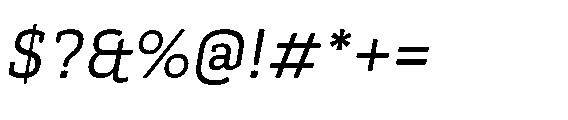 Kibtah Italic Font OTHER CHARS