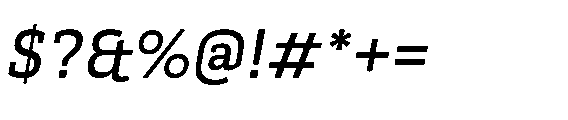 Kibtah Medium Italic Font OTHER CHARS