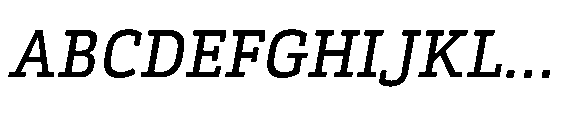 Kibtah Medium Italic Font UPPERCASE