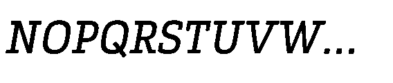 Kibtah Medium Italic Font UPPERCASE