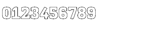 Kibtah Outline Font OTHER CHARS